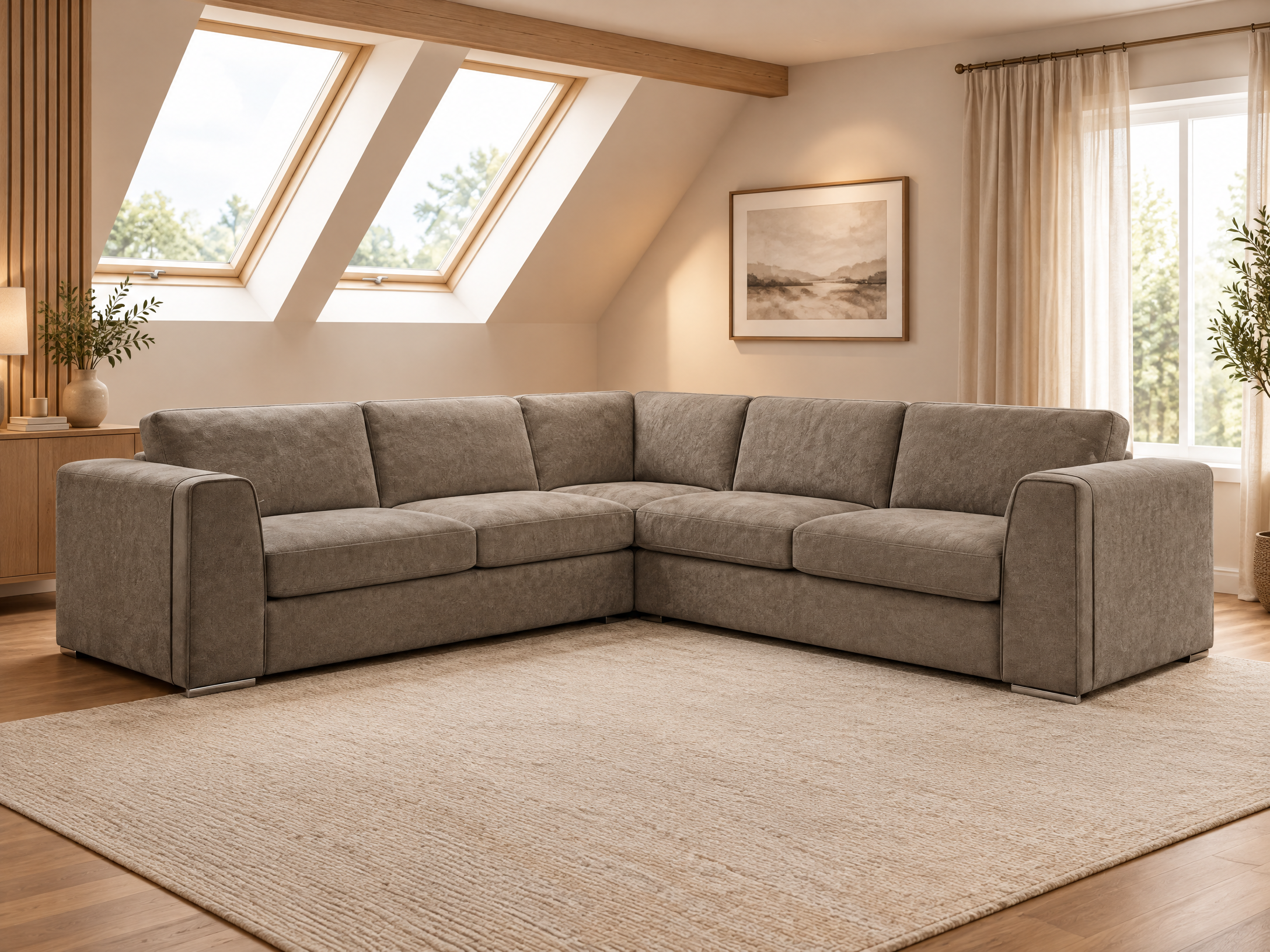 Naples Corner sofa in Mocha