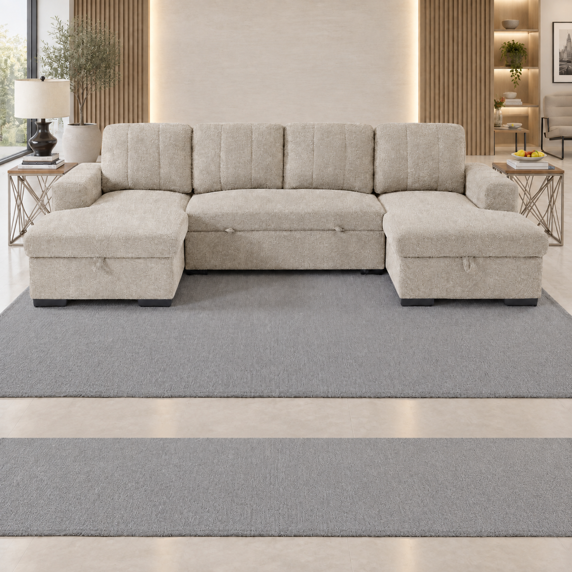 Como Sofabed sofa in Beige