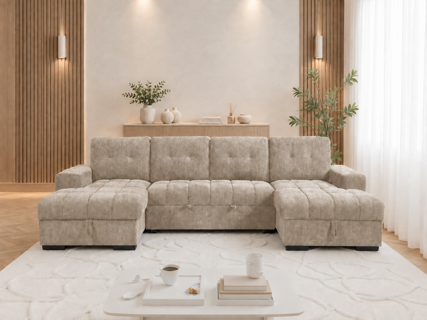 Palermo Sofabed sofa in Beige