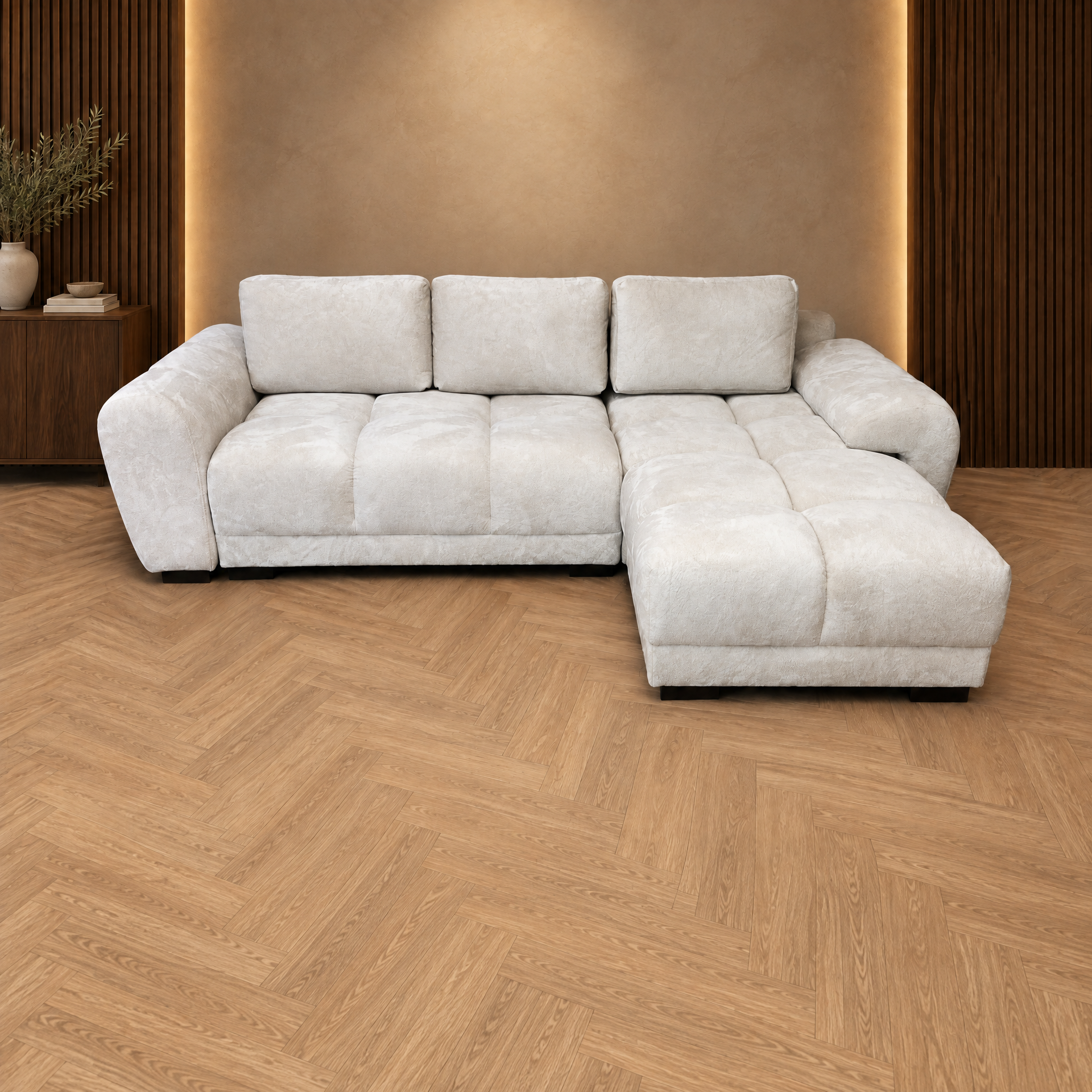 Azzuro Corner sofa in Cream