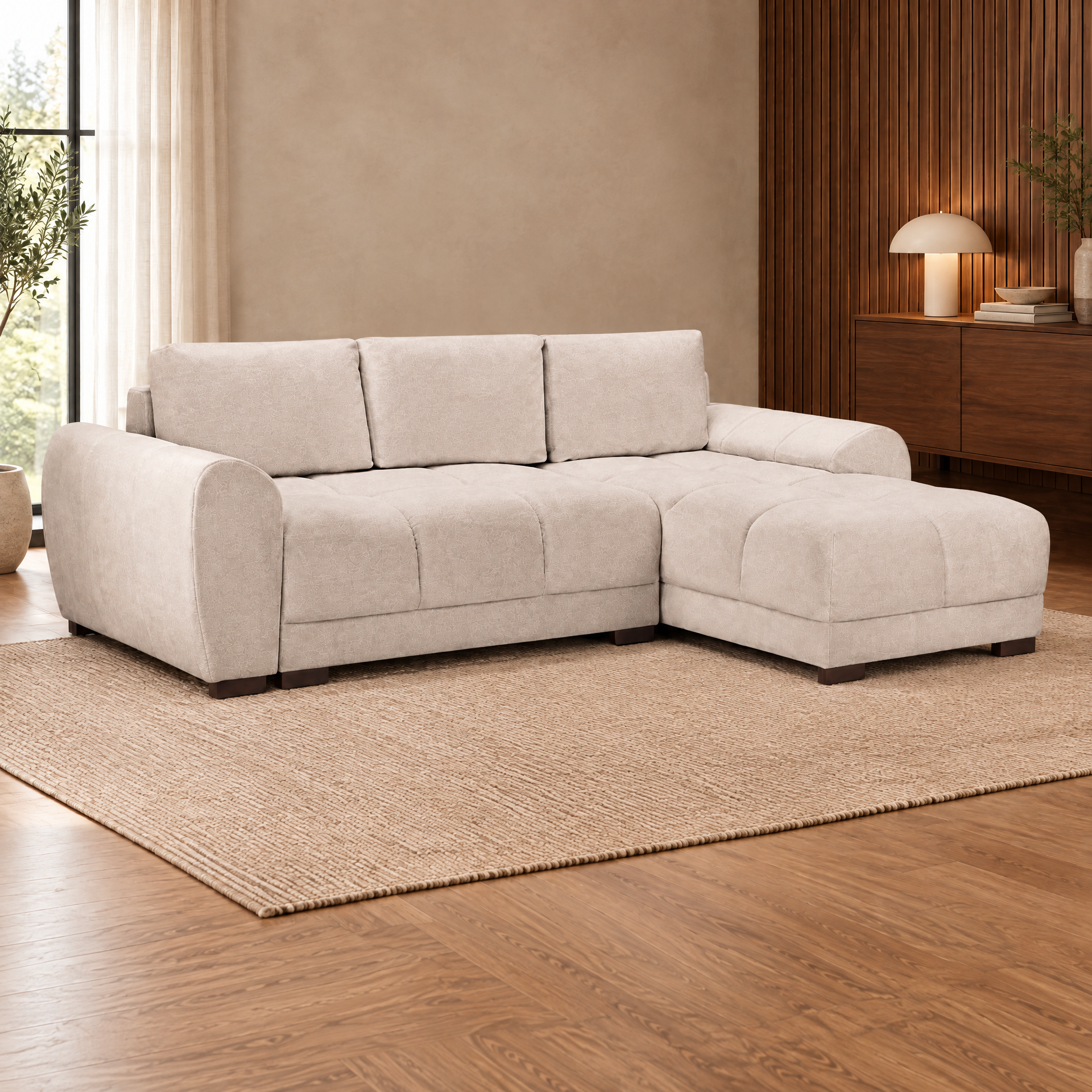 Azzuro Corner sofa in Mocha