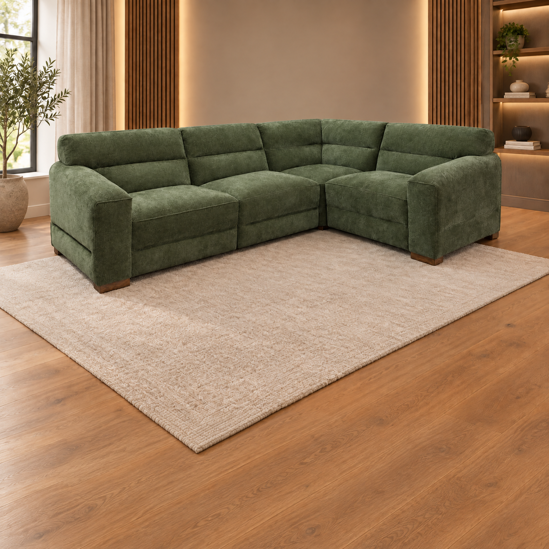 Chicago Corner sofa in Green