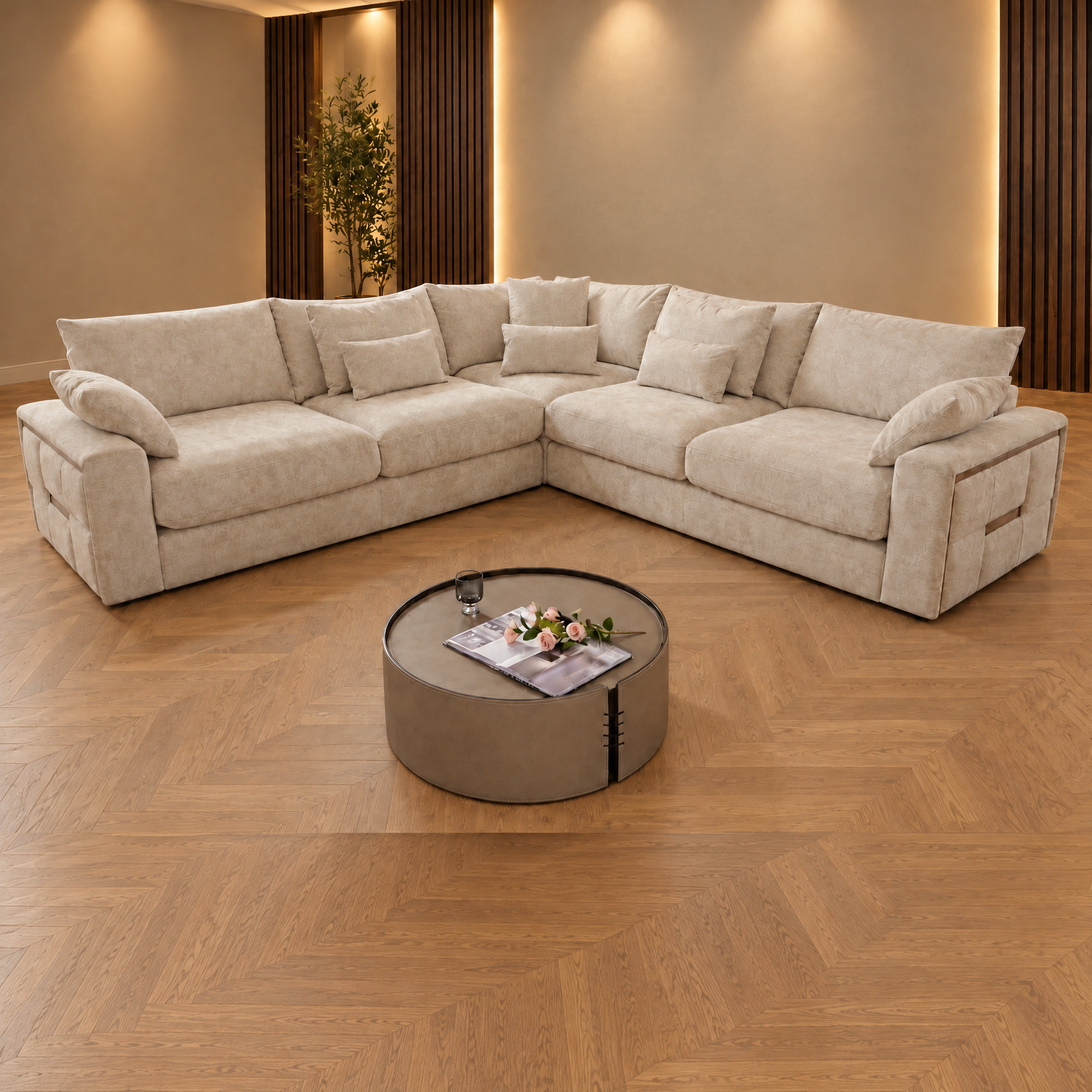 Jupiter Corner sofa in Beige