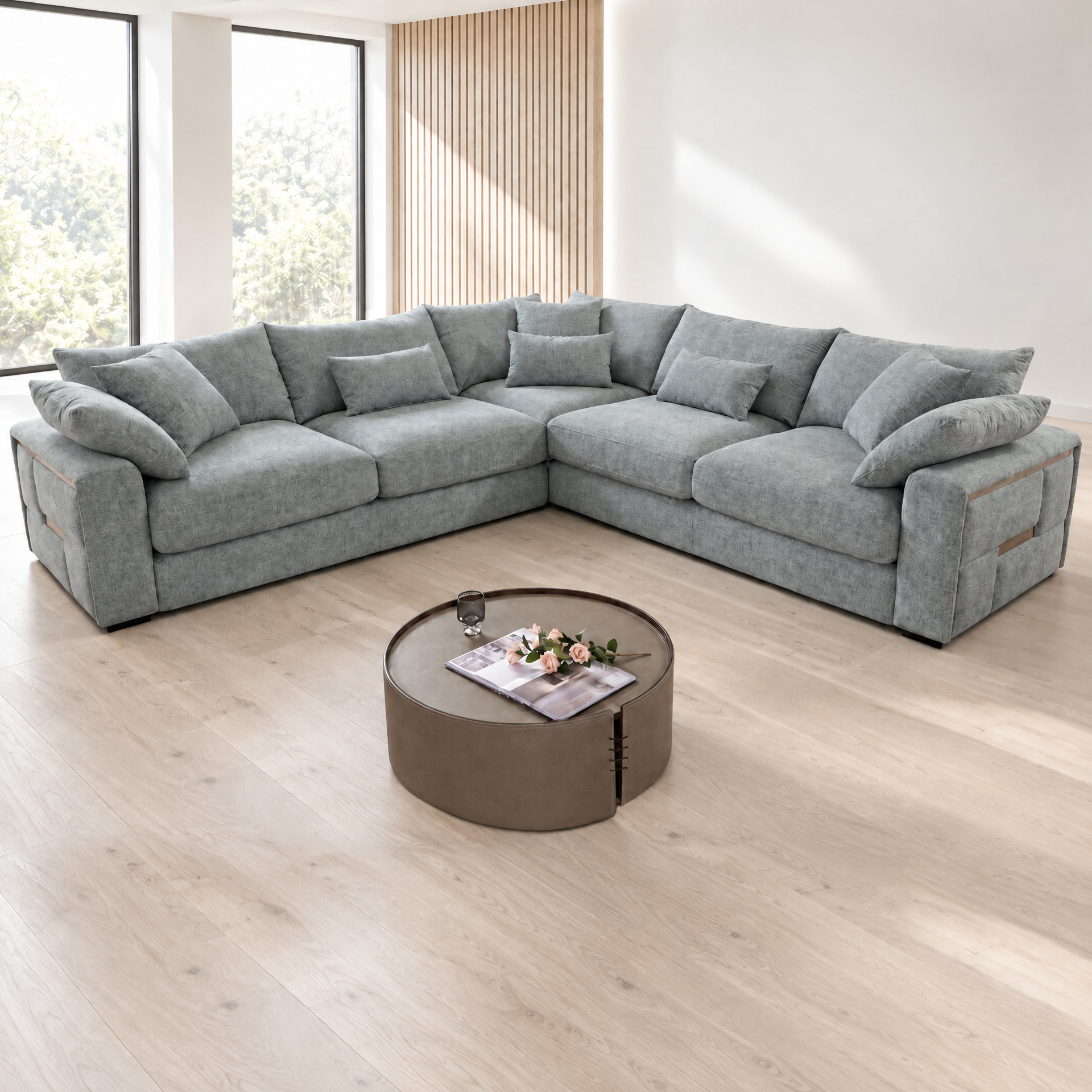 Jupiter Corner sofa in Grey