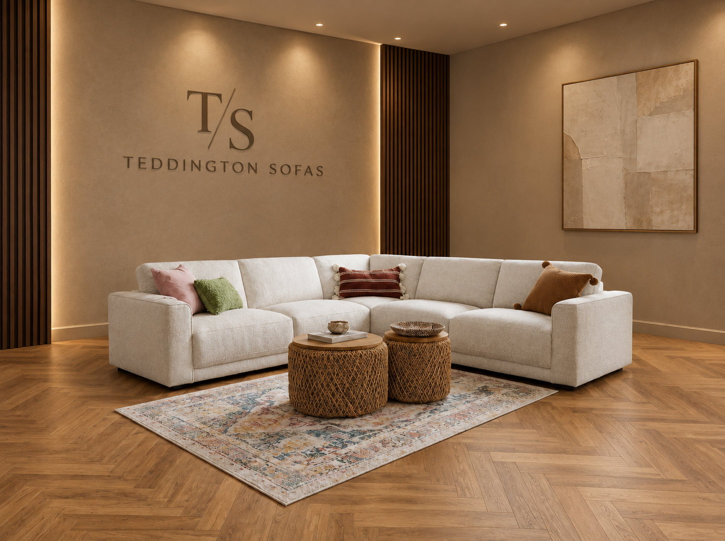 Marlow Corner sofa in Beige