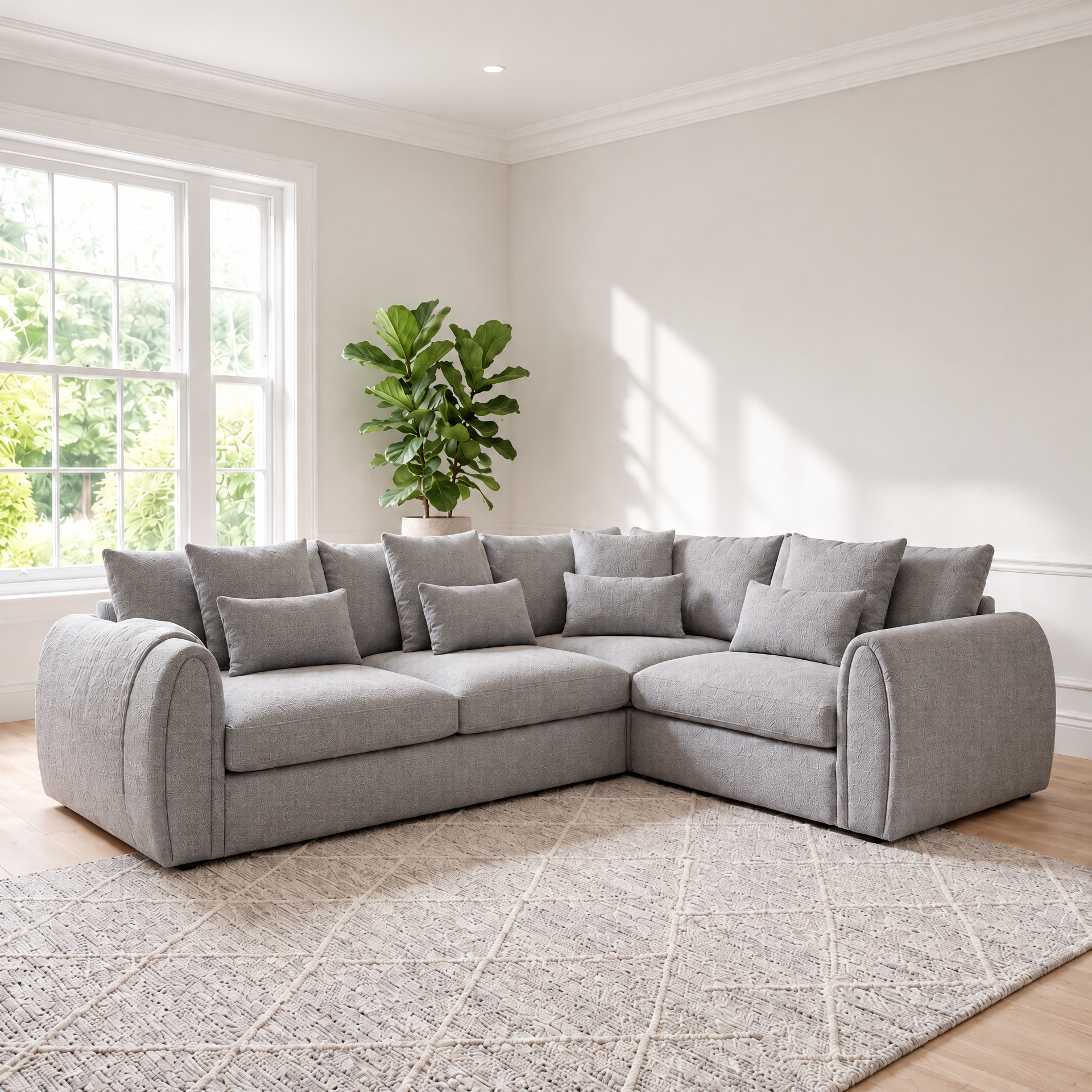 Mirabel Corner sofa in Grey