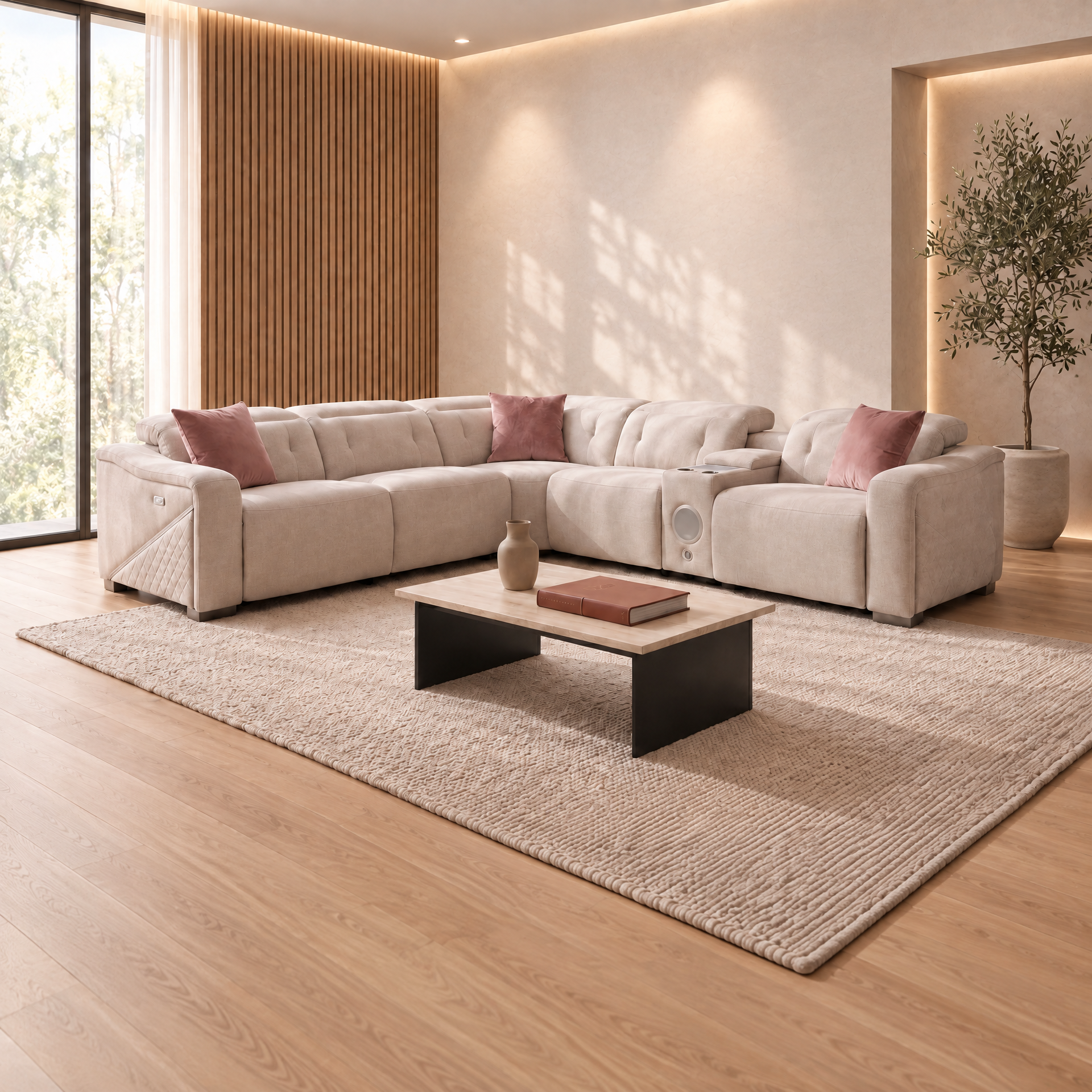 Ohio Corner sofa in Beige