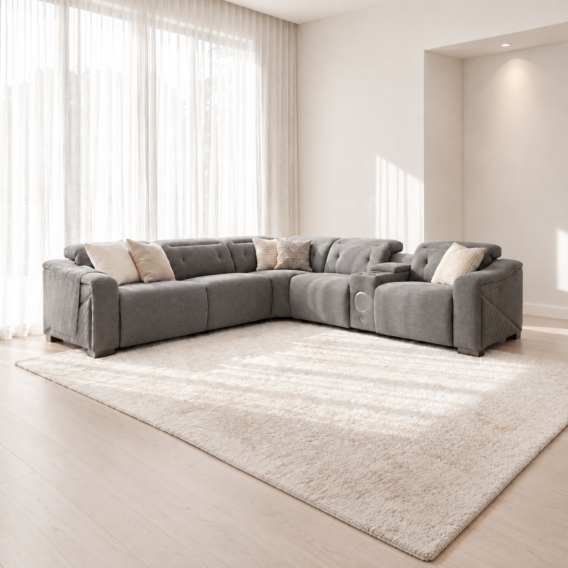 Ohio Corner sofa in Grey