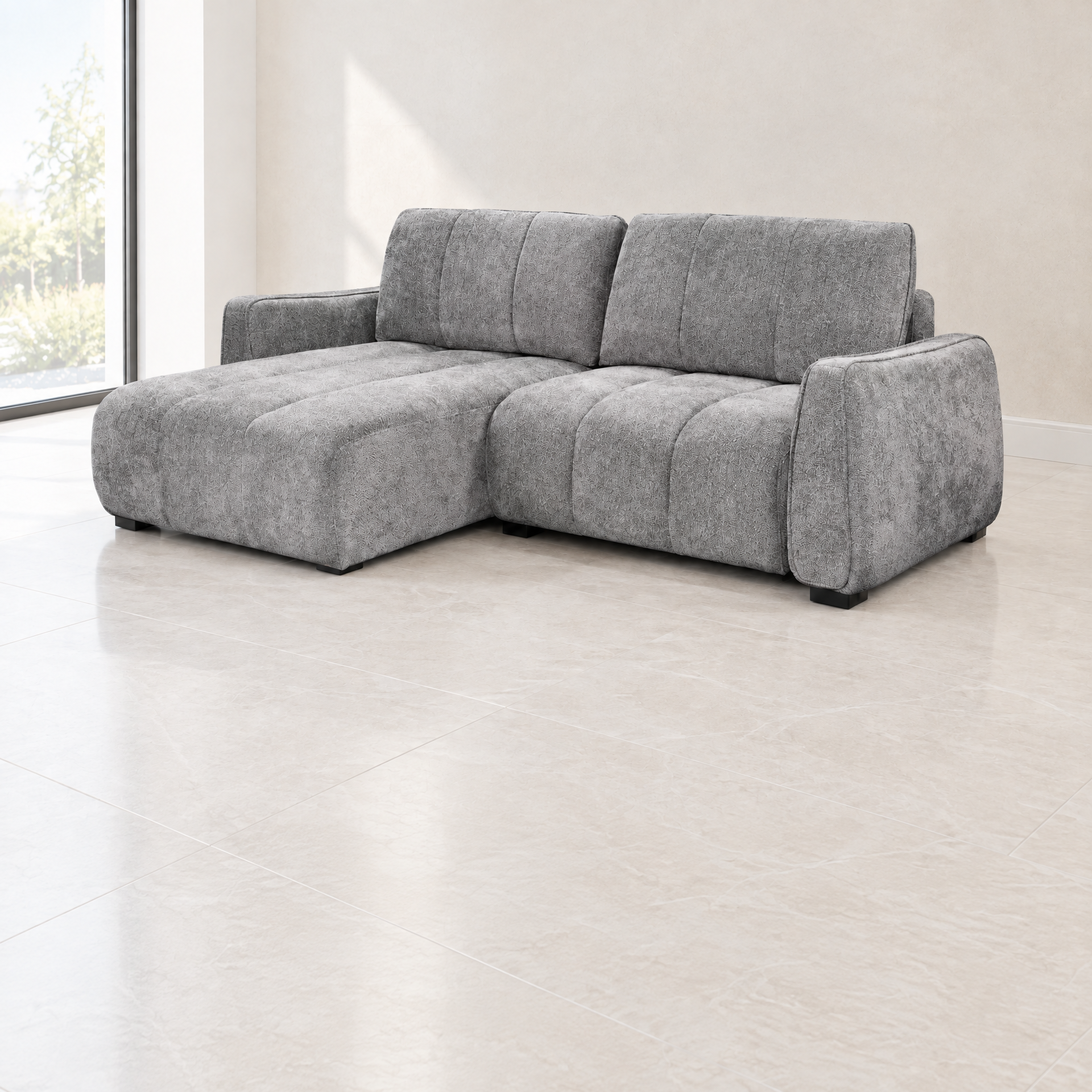 Portland Universal Corner Sofabed sofa in Grey