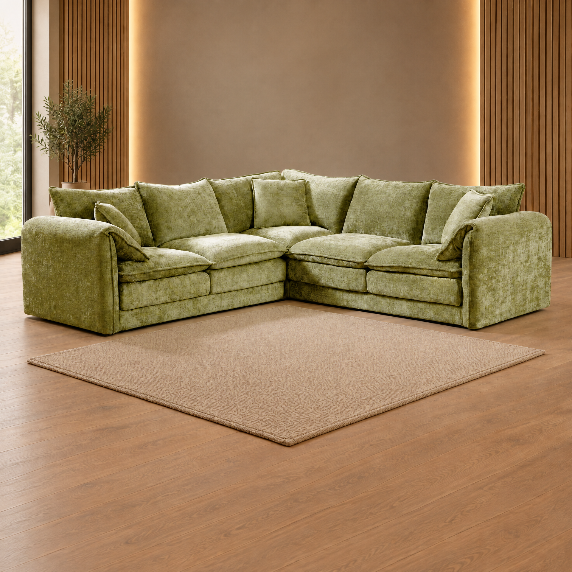 Solaya Corner sofa in Green