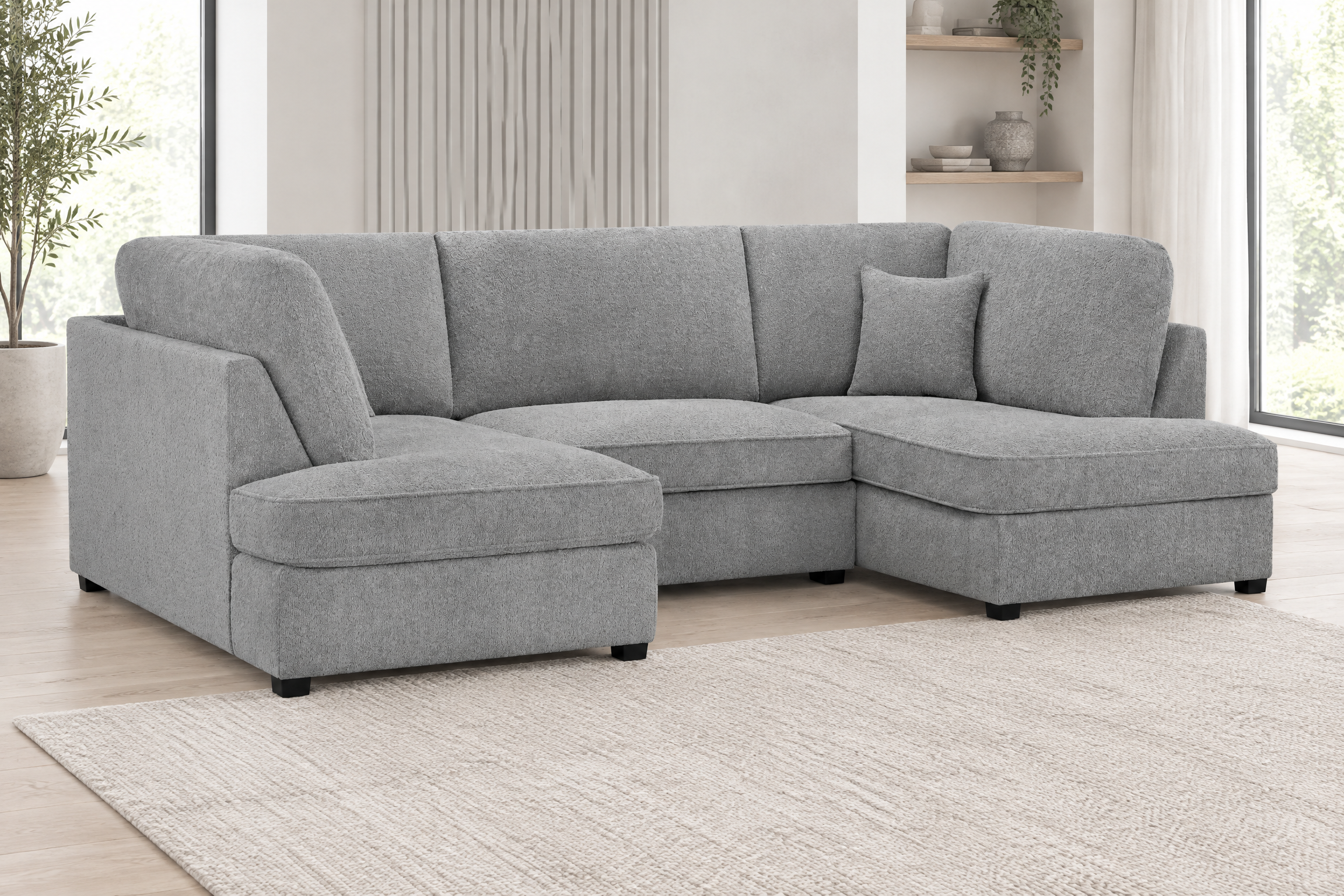 The Teddington U-shape corner — Side angle
