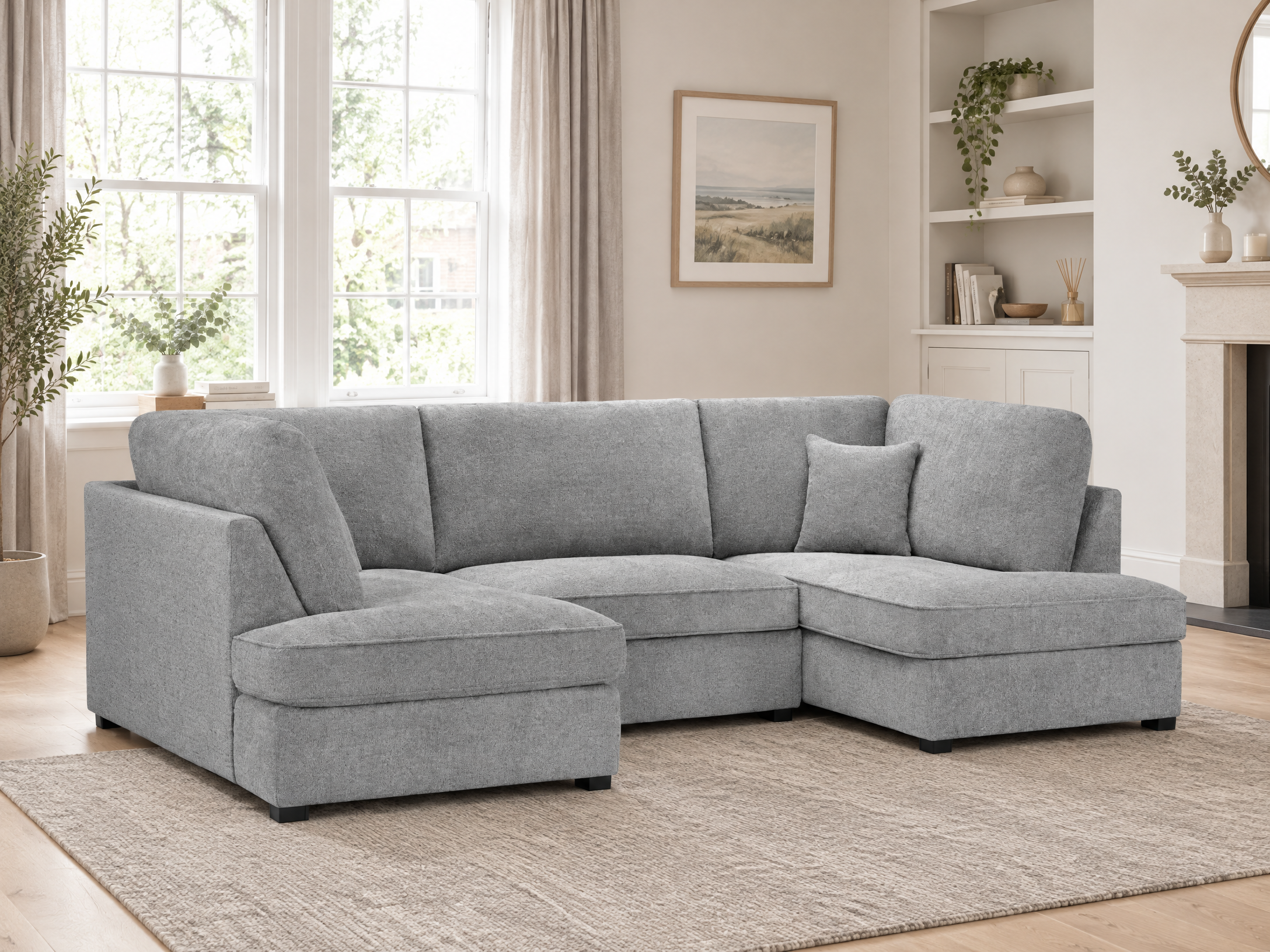 The Teddington U-shape corner — Front angle